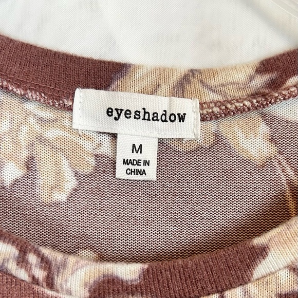 Women’s Tie Waisted Long Sleeve Eyeshadow Casual Top / Medium - Picture 4 of 7